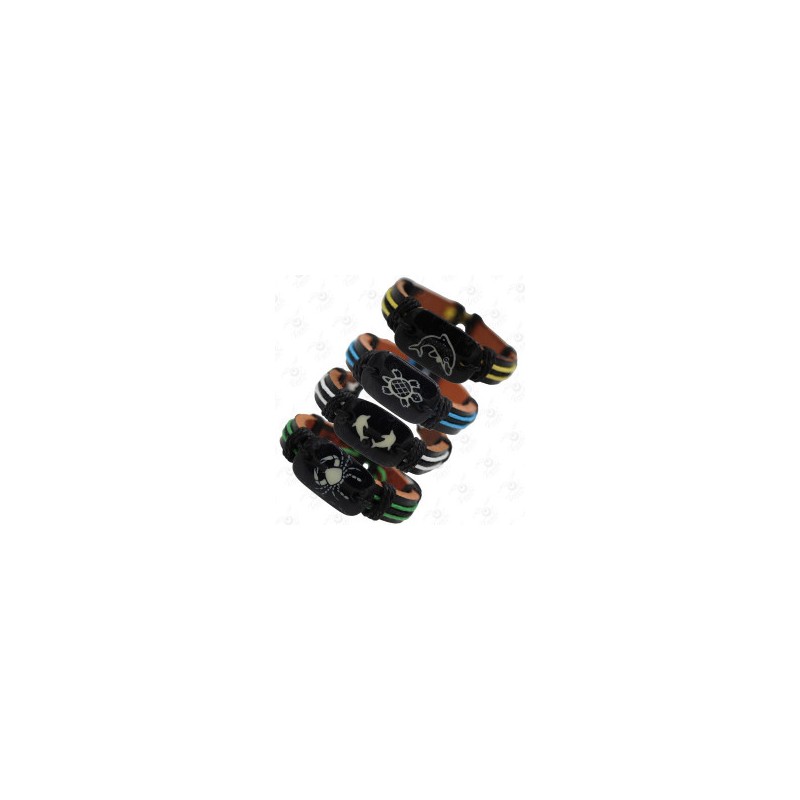 PULSERA DE PIEL / RESINA