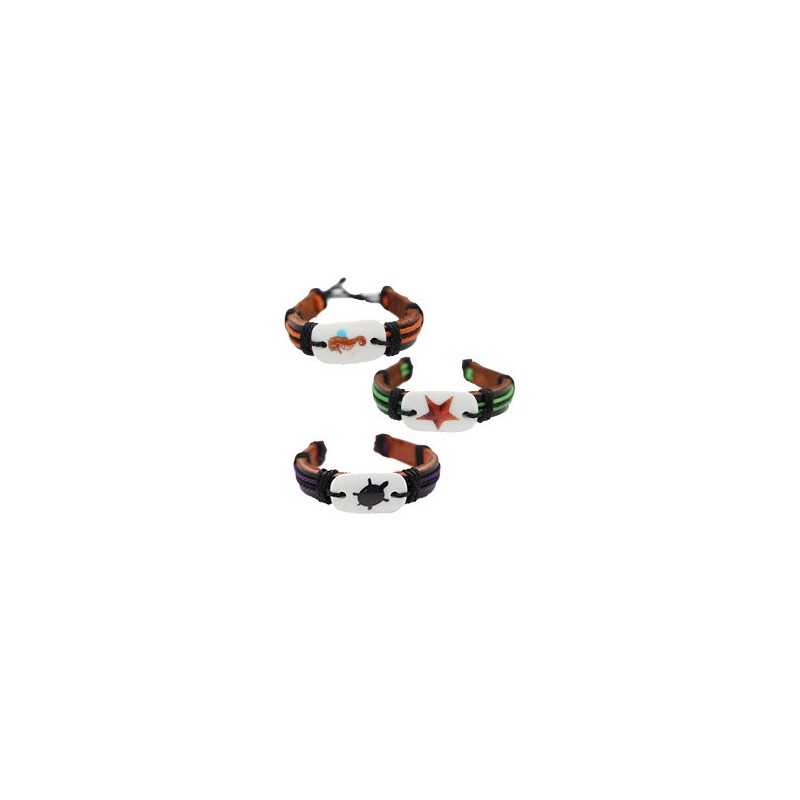 PULSERA DE PIEL / RESINA