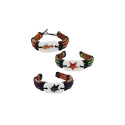 PULSERA DE PIEL / RESINA