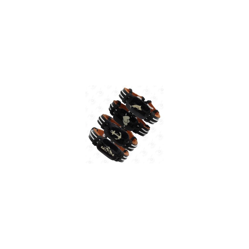 PULSERA DE PIEL / RESINA