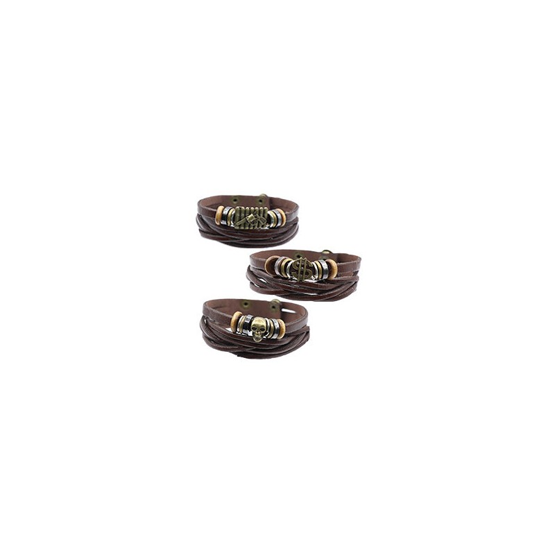 PULSERA DE PIEL / METAL