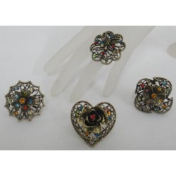 ANILLO DE METAL / ACRILICO