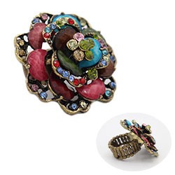 ANILLO DE METAL / ACRILICO