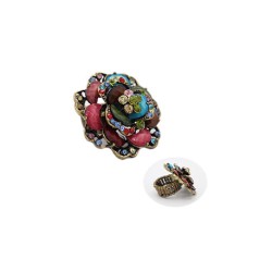 ANILLO DE METAL / ACRILICO